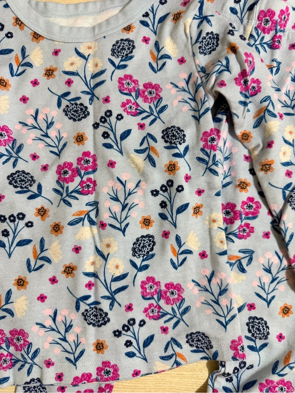 Member’s Mark Floral Blue Long-Sleeve Pajama Set Size 3T